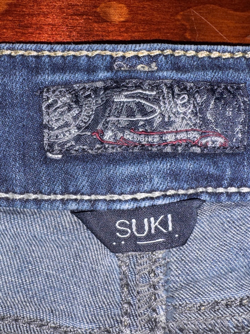 Silver Jeans Suki Mid Short Women's Medium Blue Denim Shorts - Picture 4 of 10
